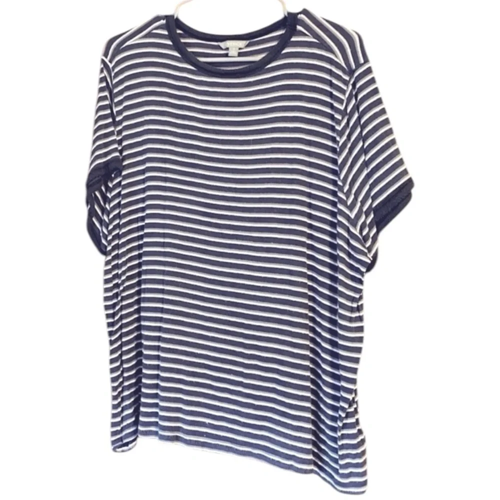 Lovesick (Torrid) Boxy Striped Ringer Tee - Picture 2 of 7